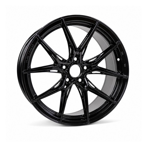 One inch black alloy - alloy, wheel