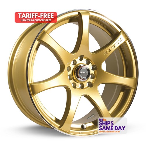 One 17inch gold alloy wheels - one,