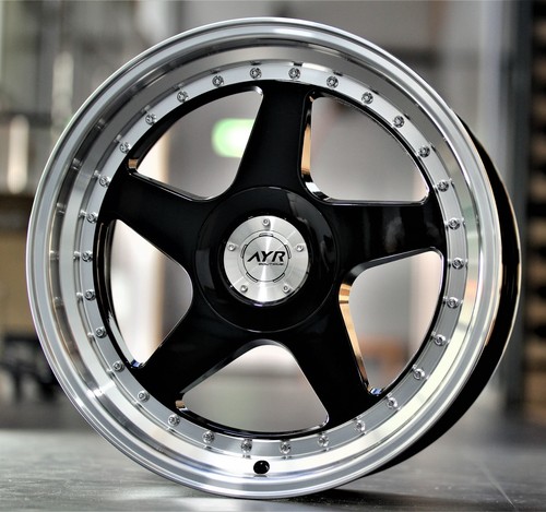 Black alloy wheels fits - 18",