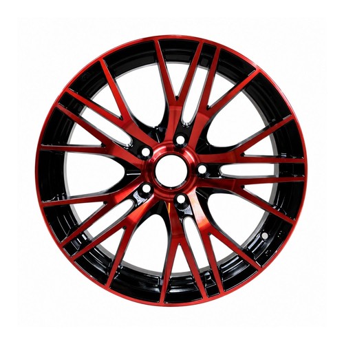 One inch black machined red - machined,