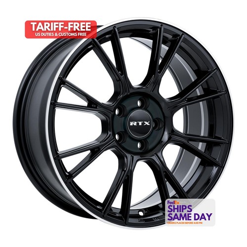 One 17inch black alloy - alloy, wheels